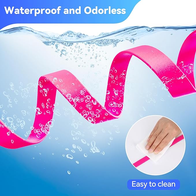 Waterproof Long Leash for Dogs Training 16FT/30FT/50FT, Long Dog Leash Heavy Duty Lead for Large Medium Small Dogs Outside Walking, Playing, Camping, or Yard(Pink 30FT)