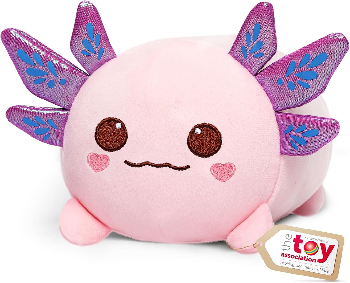 Axolotl Plush, Cute Pink Axolotl Stuffed Animal, Soft Plushie Cuddle Pillow, Anime Plushie Doll, Cute Stuff Toys Gift for Girls, Boys and Males (16 Inch)