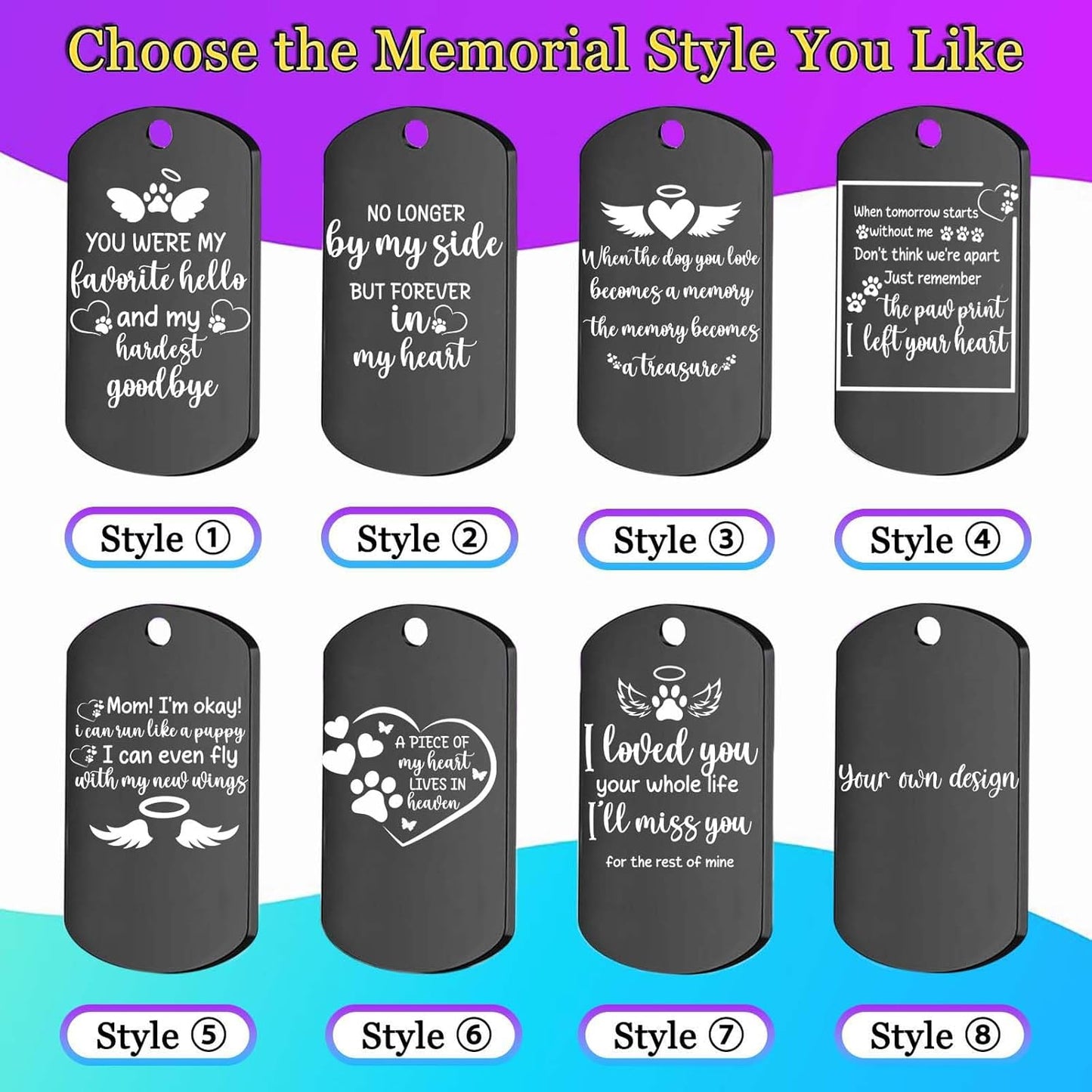 Personalized Pet Memorial Keychain for Loss of Dog Custom Keychain with Dog Picture Customized Sympathy Keyring