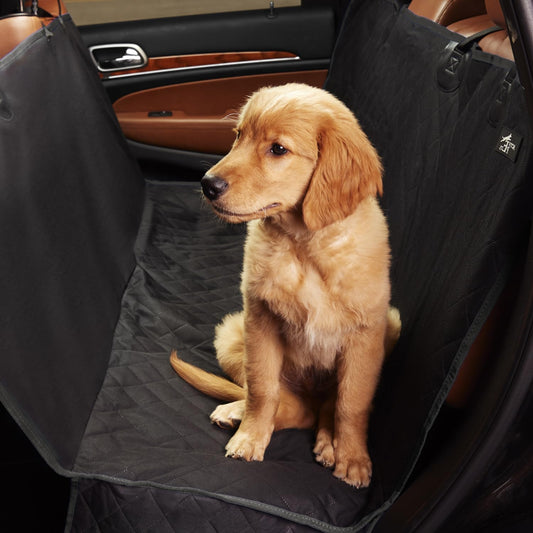 Active Pets Black XL Dog Car Hammock Back Seat Cover, Waterproof Backseat Cover Protector for Truck Bench Rear of Sedans or SUVs, Essential Pet Supplies Vacuum or Wipe Clean, Machine Washable