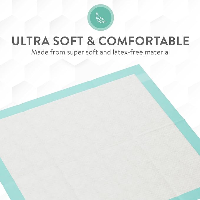 Inspire Super and Ultra Absorbent Disposable Bed Pads, 36" X 36", Pack of 50 with Adhesive, XXL