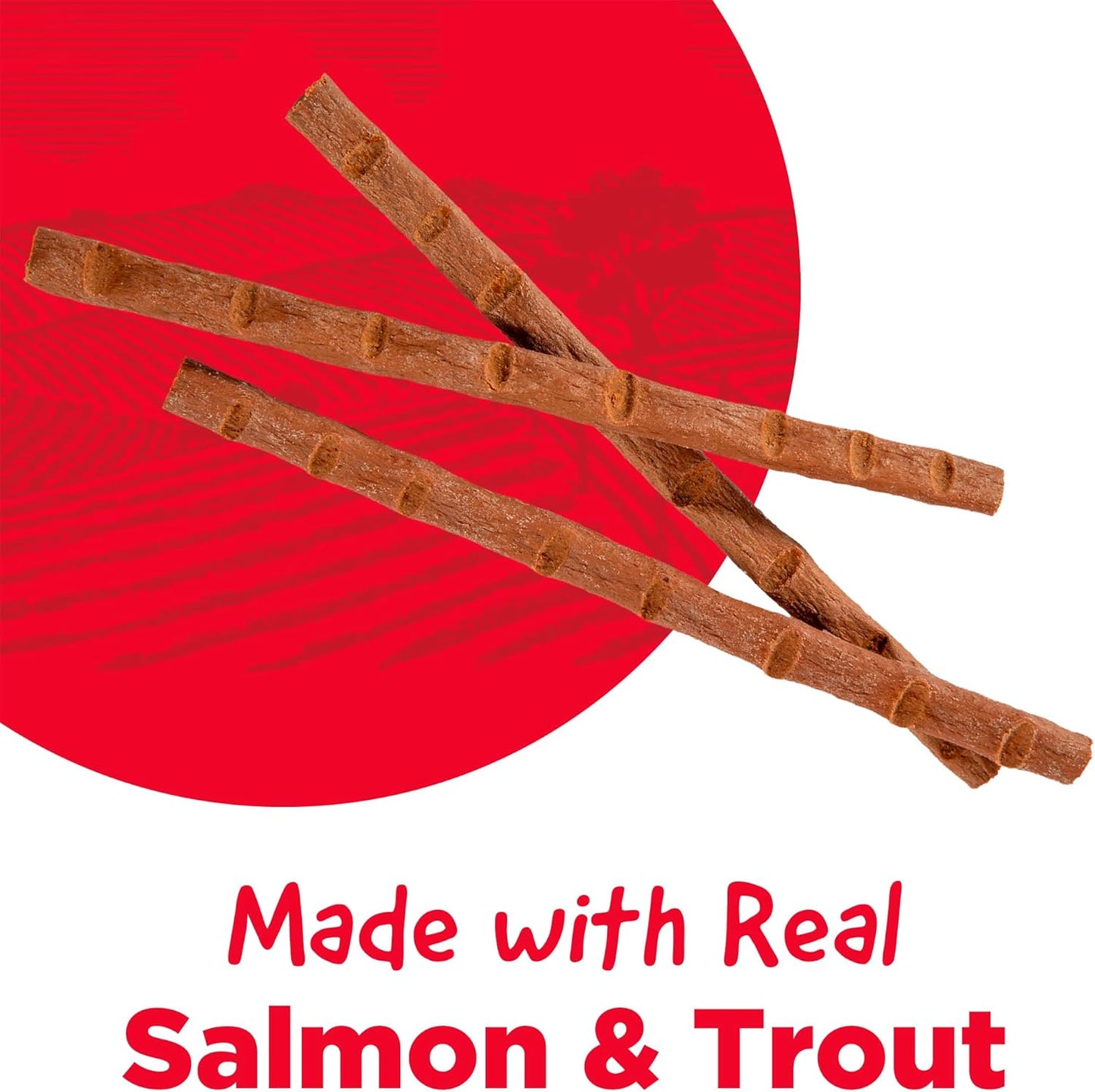 Country Kitchen Salmon & Trout Tender Meaty Sticks Cat Treats, High in Protein, Easy to Break and Chew, 0.88 Oz, 5 Count (Pack of 2)