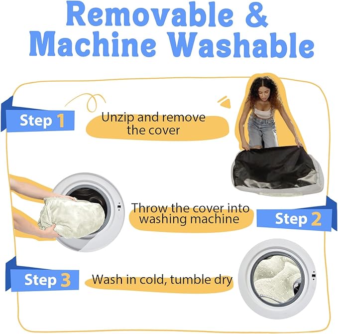 Orthopedic Removable Large Dog Bed -XL Large Dog Beds with Washable Cover and Removable Bolsters Non-Slip Bottom & Waterproof Pet Bed Sofa for Big Size Dogs