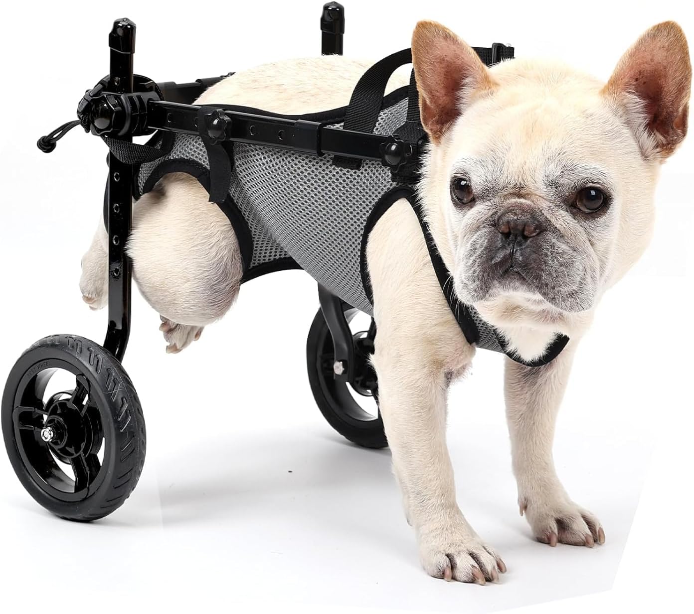 Dog Wheelchair for Back Legs, Light Weight Dog&Cat&Pets Wheelchair Cart with Disabled Hind Legs Walking, Adjustable Doggy Wheelchair Cart with Wheels for Back Legs