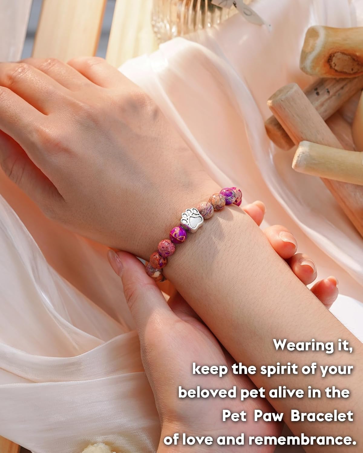 FYUKISS 𝗣𝗲𝘁 𝗠𝗲𝗺𝗼𝗿𝗶𝗮𝗹 𝗚𝗶𝗳𝘁𝘀 𝗳𝗼𝗿 𝗪𝗼𝗺𝗲𝗻/𝗠𝗲𝗻, Multiple Colors Available: Pink, Black, Mixed, Purple, Blue