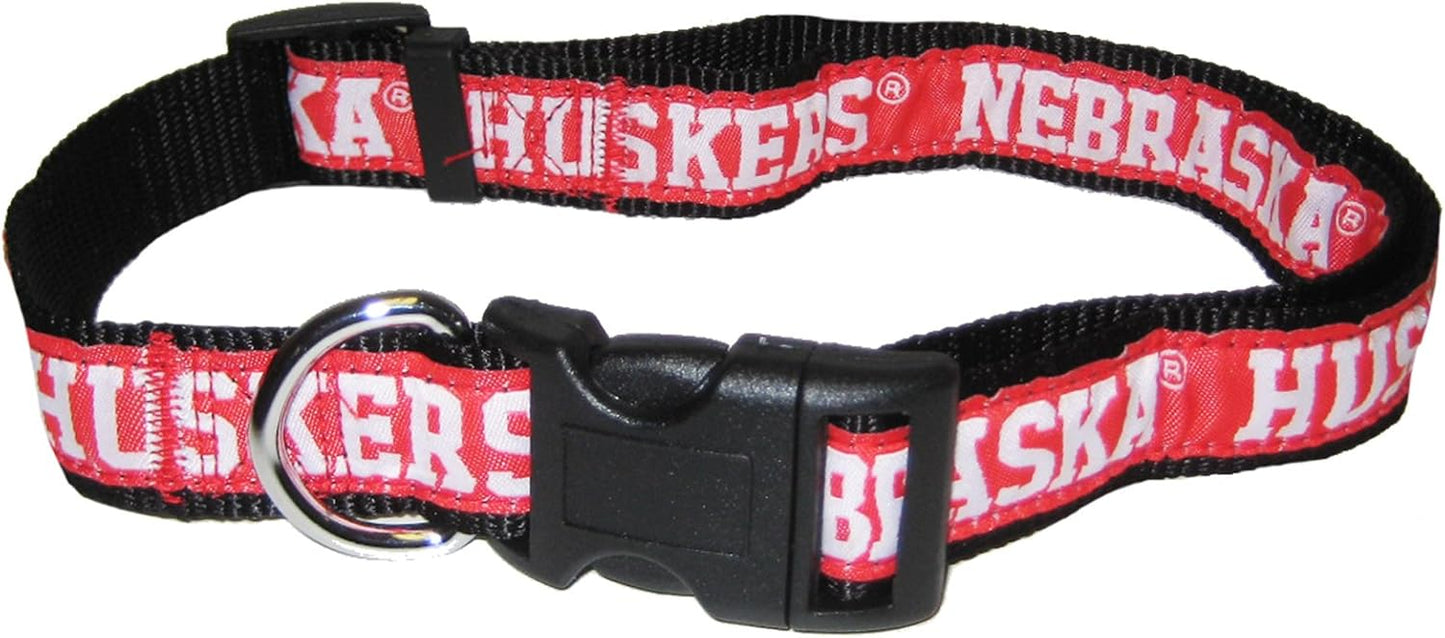 COLLEGE NEBRASKA CORNHUSKERS Dog Collar, Medium (NE-3036-MD)