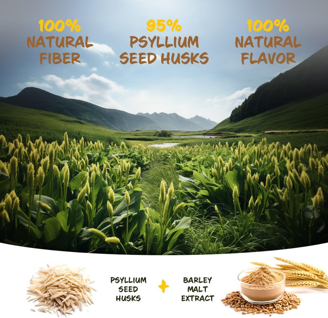 FiberSyl Ovatasyl Prebiotics for Cats Digestive Health - Cat Fiber Supplements for Constipation Relief & Support - Psyllium Husk Seed to Support Digestion Problems - Cat Stool Hardener - 60 Capsules