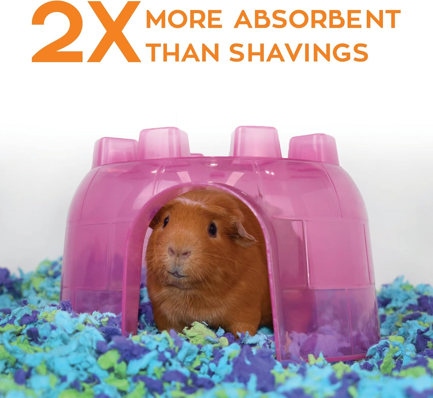 carefresh 99% Dust-Free Sea Glass Natural Paper Small Pet Bedding with Odor Control, 50 L