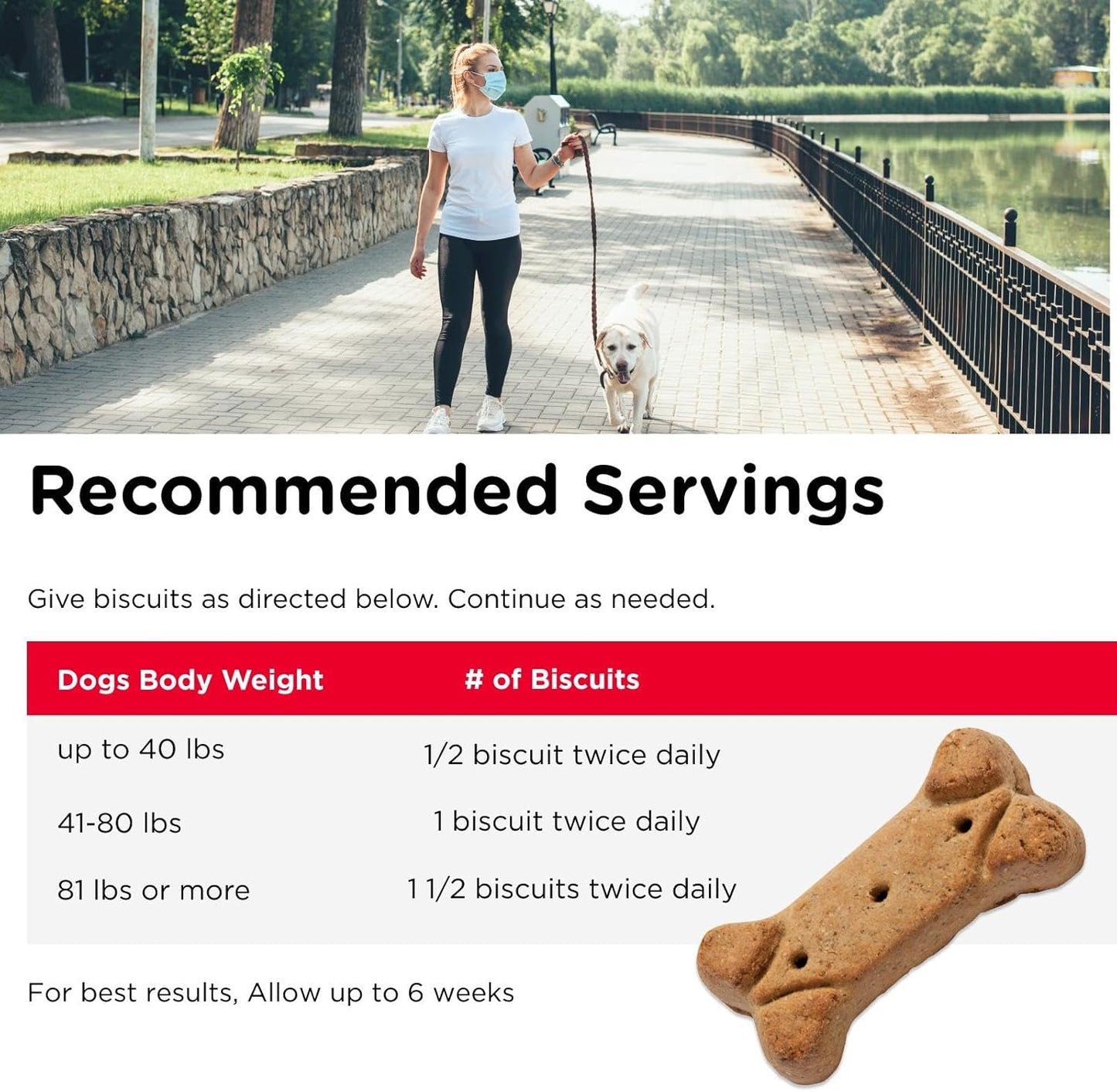 Nutri-Vet Hip and Joint Biscuits for Dogs, Large Breed Mobility Supplement, 300mg Glucosamine per Dog Treat, Supports Cartilage Flexibility and Connective Tissue, Crunchy Peanut Butter Flavor, 4lb Bag