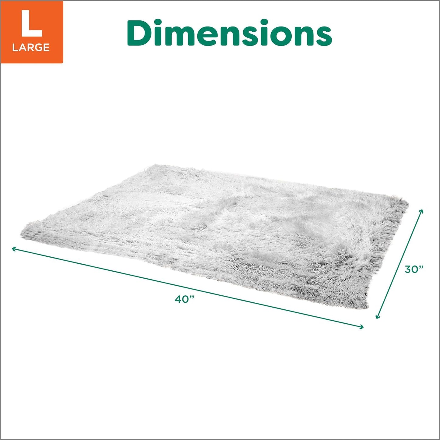 Furhaven Waterproof Throw Blanket for Dogs & Indoor Cats, Washable - Shaggy Plush Calming Long Faux Fur & Velvet Dog Blanket - Mist Gray, Large