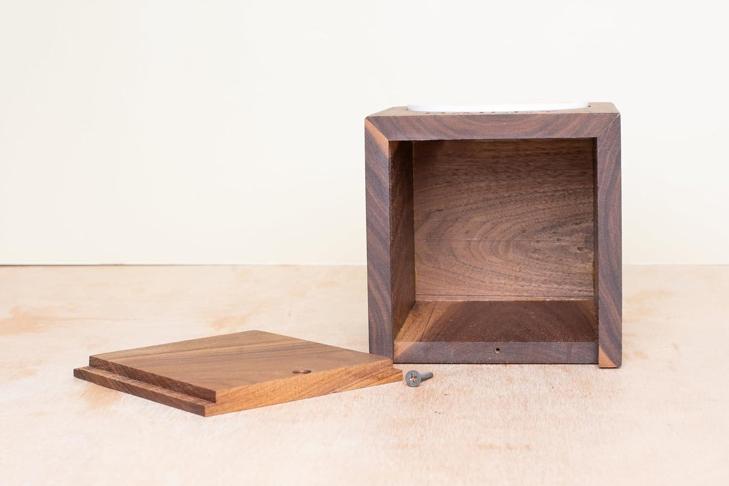 Personalized Small Urn with Name - Pet Memory Box with Photo Print