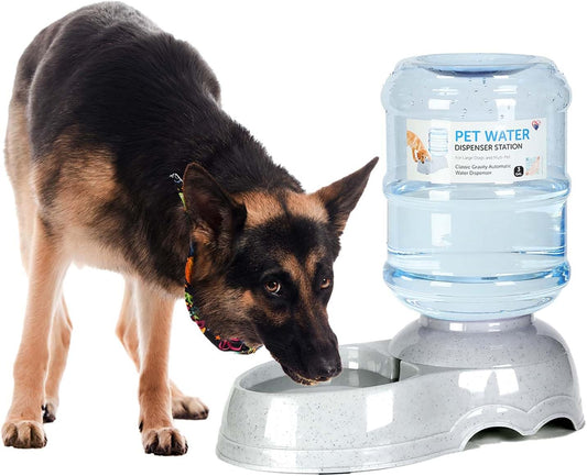 Pet Water Dispenser for Large Dogs and Multi-Pet, 3 Gallon Dog Water Bowl Dispenser, Basic Automatic Gravity Dog Cat Water Feeder, Large Capacity Pets Drinking Fountain, BPA-Free