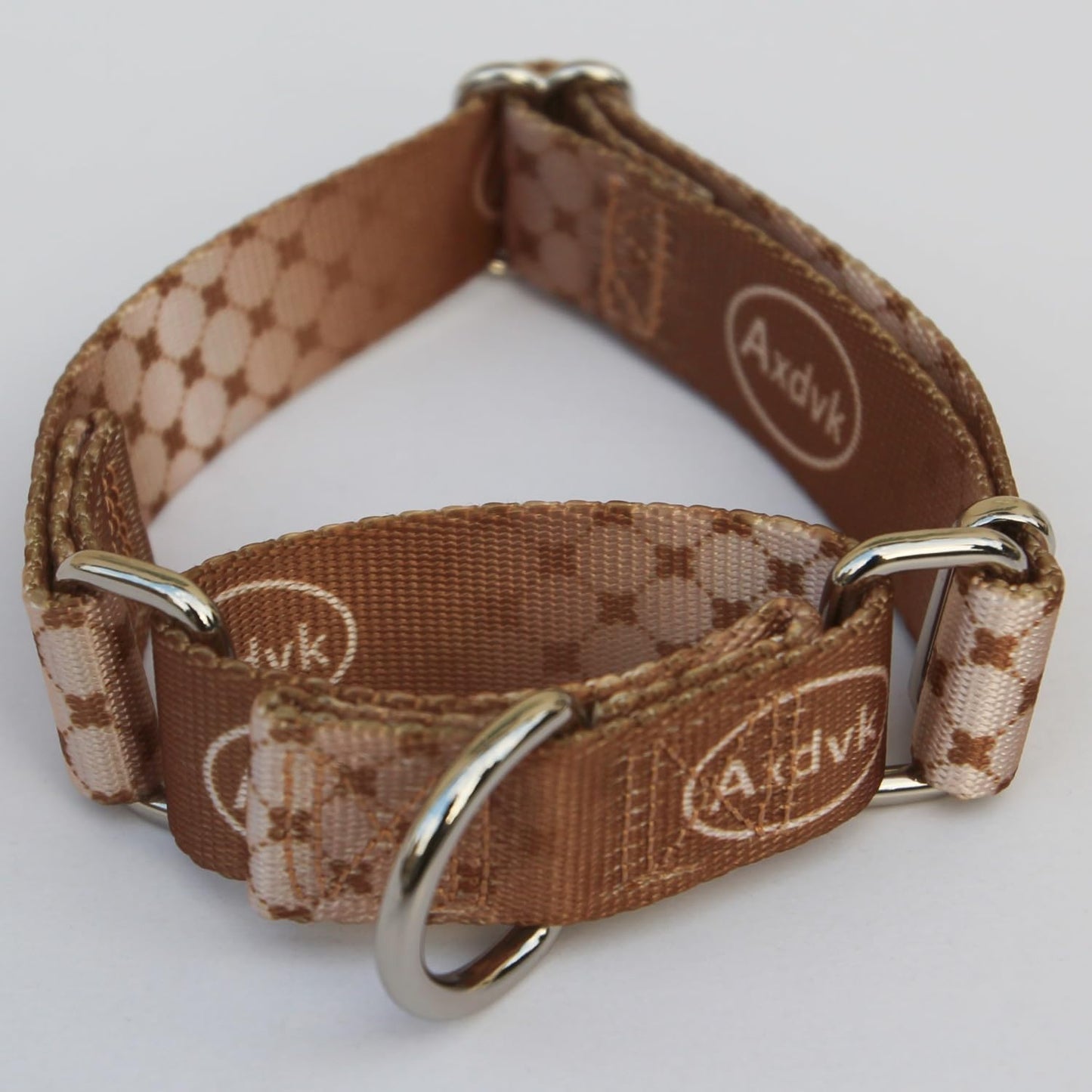 Martingale Dog Collar Colorful Gradient Fashionable - Anti-Escape Soft Durable Pets Collar for Walking Training Outdoor Daily Use -Medium, Cowboy Brown