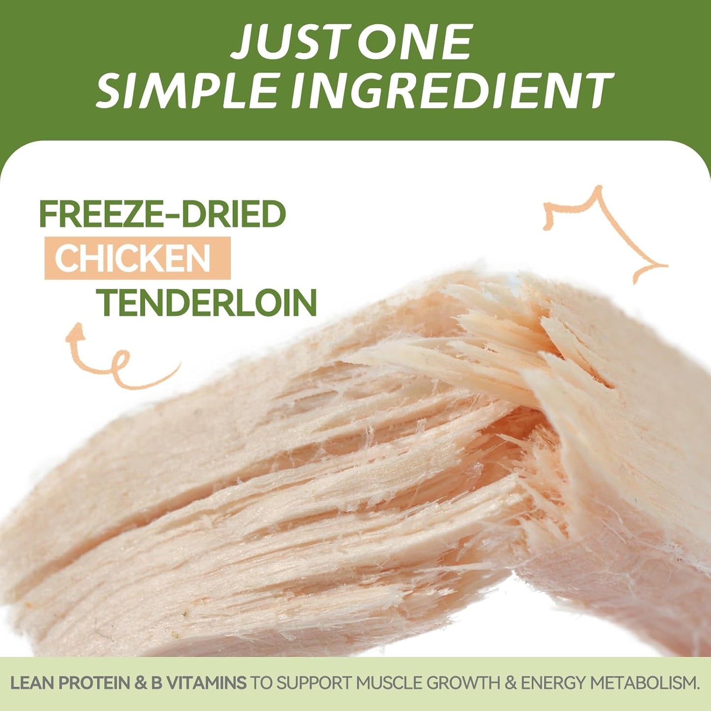 OPET Freeze Dried Chicken Cat Treats, Single Ingredient Grain Free High Protein Pet Food for Cats and Dogs, Healthy Training Snacks, Freeze Dried Cat Food (Chicken Breast, 5.92 Ounce)