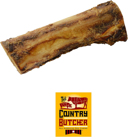 7" Beef Marrow Dog Bones for Aggressive Chewers, Large Breed Dog Treat, Natural, Tough, Chew Toy, Made in The USA, 3 Count