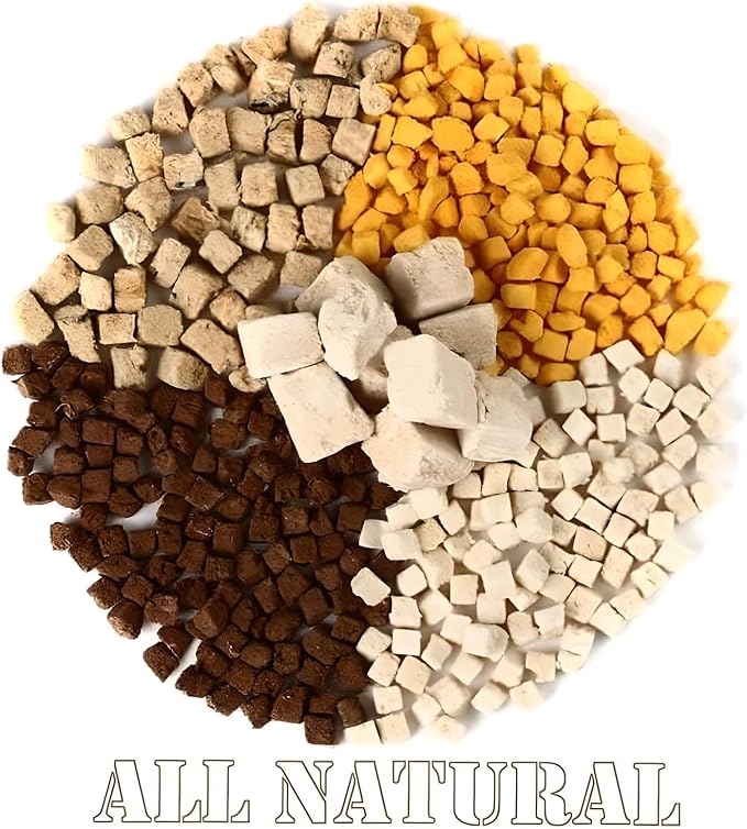 Organic Freeze Dried Dog & Cat Treats - Single Ingredient, Grain Free Food Toppers for Healthy Pets, No Fillers or Preservatives (1 Bag, Egg)