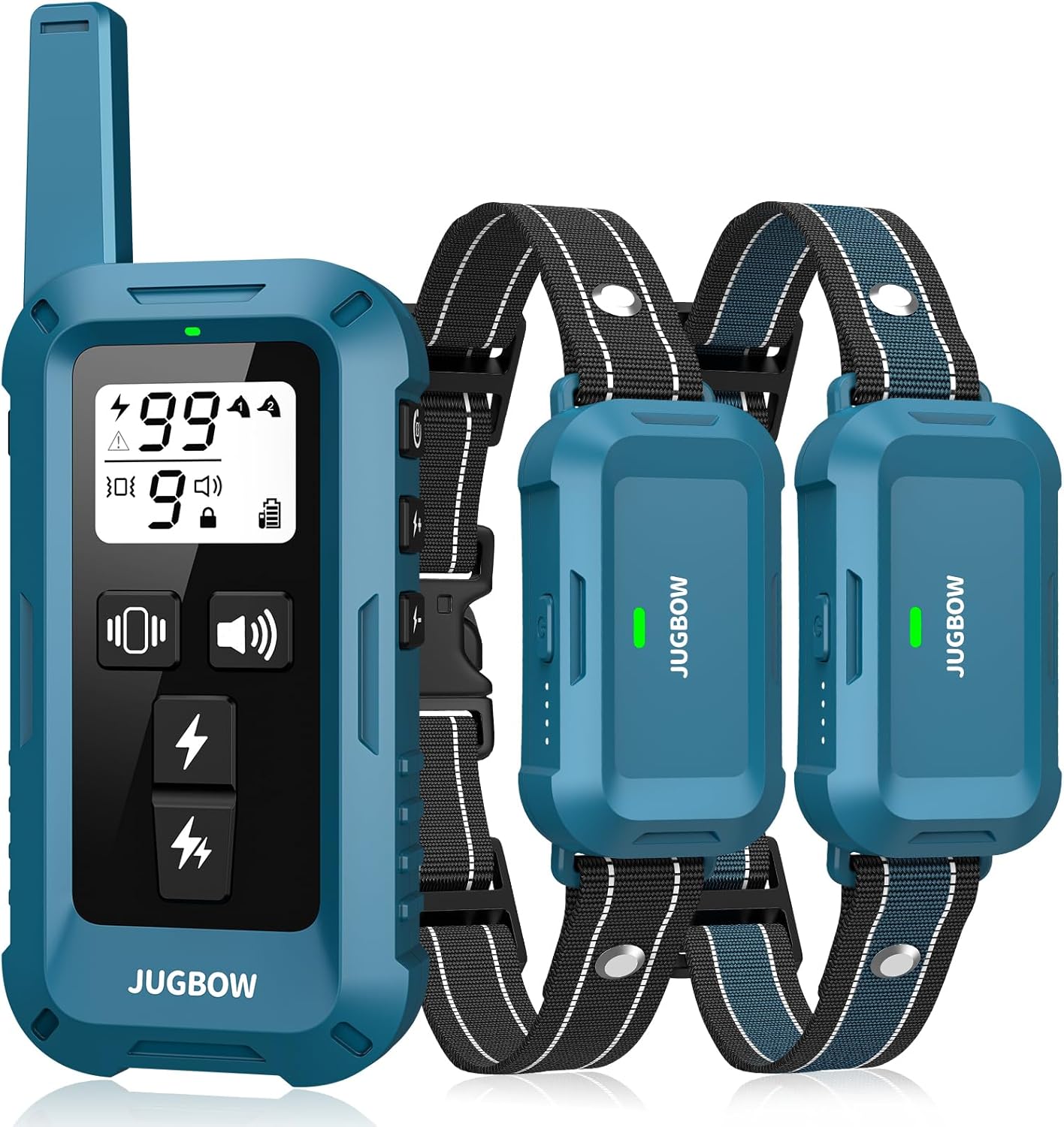 Jugbow Dog Shock Collar 2 Dogs - 4200FT Dog Training Collars with Remote, IPX8 Waterproof E-Collar for Dogs Training Rechargeable e-Collars for Large Medium Small Dogs (10-120lbs)