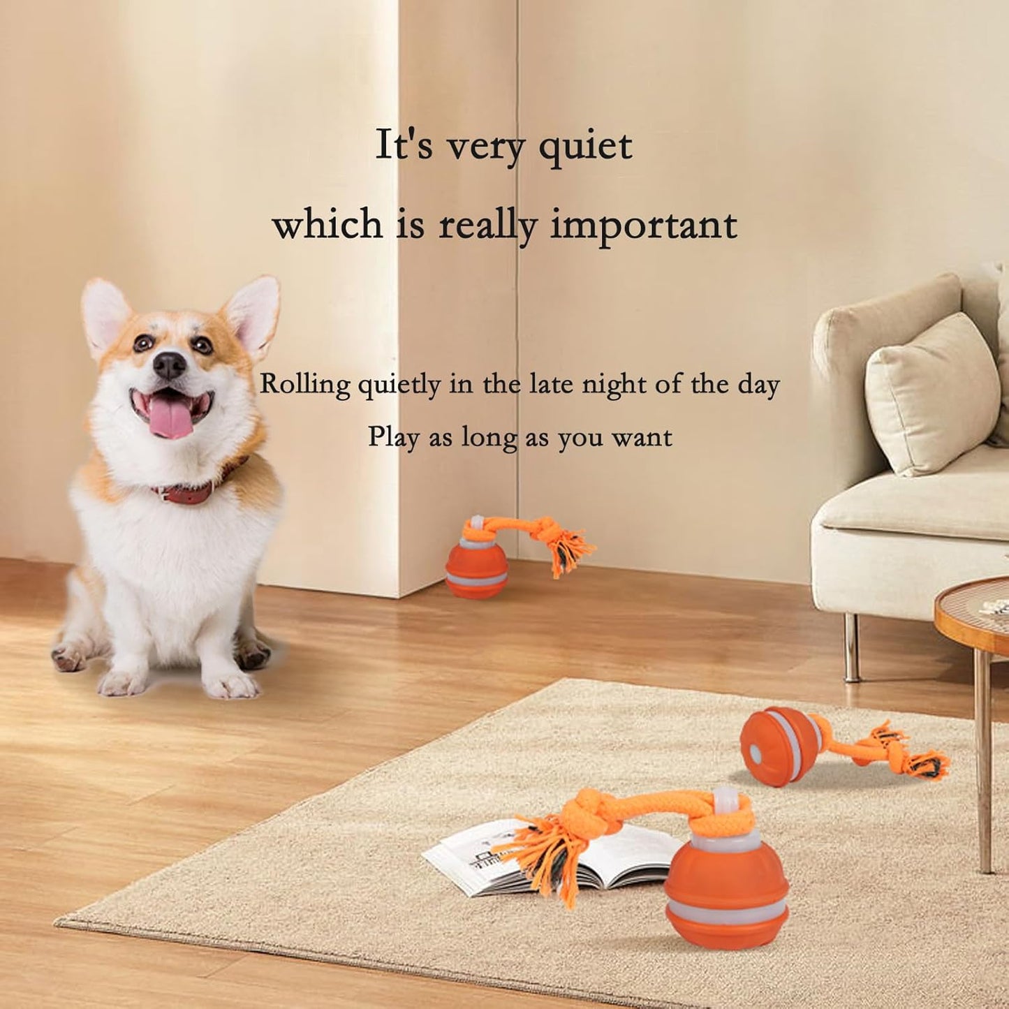 Interactive Dog Toys for Small Dogs,Moving Puppy Toys,Puppy Toys,Active Rolling Dog Ball,Dog Toys to Keep Them Busy for Daily Training