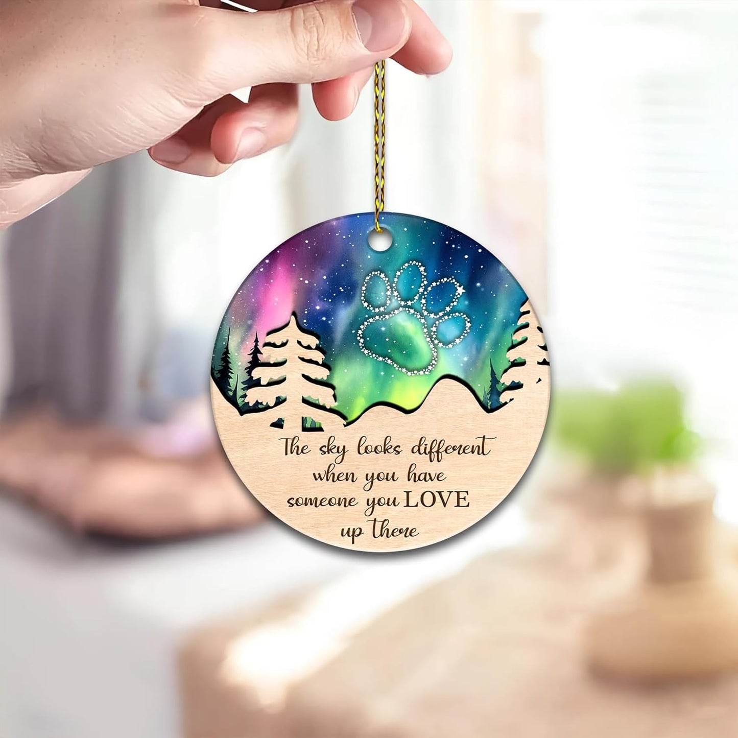 Hyturtle Pet Memorial Suncatcher Gifts for Loss of Dog Cat - Pet Loss Suncatcher - Dog Memorial Gifts for Loss of Dog, Dog Cat Memorial Ornament Loss of Pet Sympathy Gift - Pet Passing Away Gifts