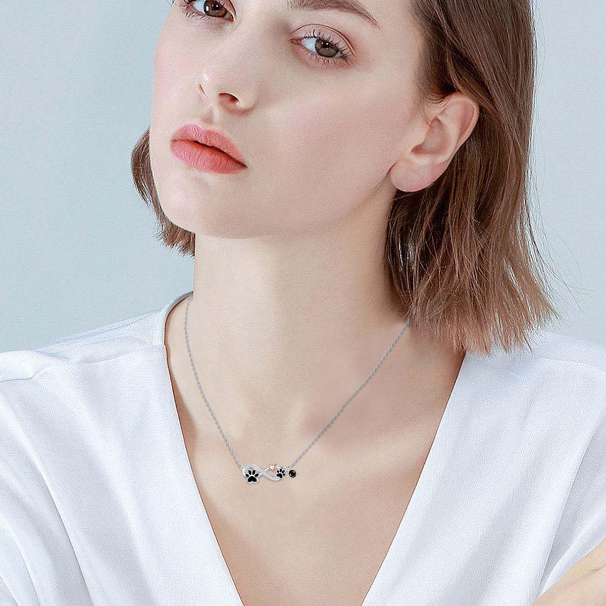 Sterling Silver Pet Urn Necklace for Ashes - Memorial Keepsake for Dog, Cat Pet