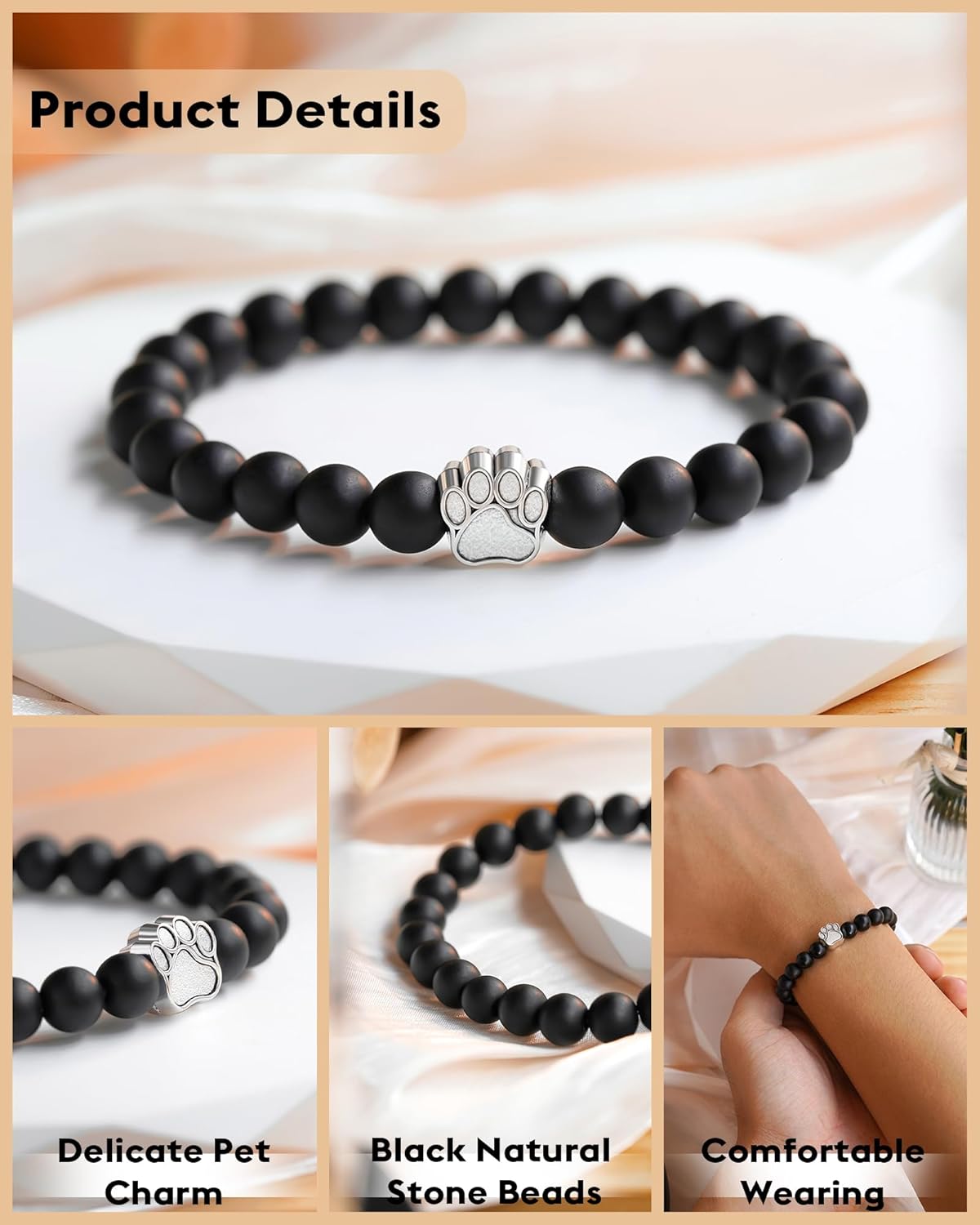 FYUKISS 𝗣𝗲𝘁 𝗠𝗲𝗺𝗼𝗿𝗶𝗮𝗹 𝗚𝗶𝗳𝘁𝘀 𝗳𝗼𝗿 𝗪𝗼𝗺𝗲𝗻/𝗠𝗲𝗻, Multiple Colors Available: Pink, Black, Mixed, Purple, Blue