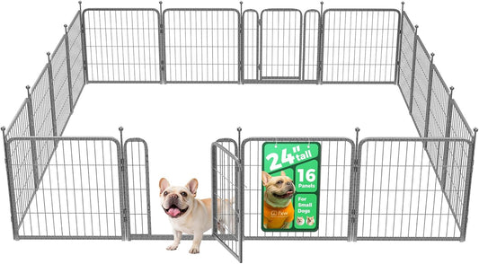 FXW Aster Dog Playpen Designed for Yard, 24inch 16 Panels