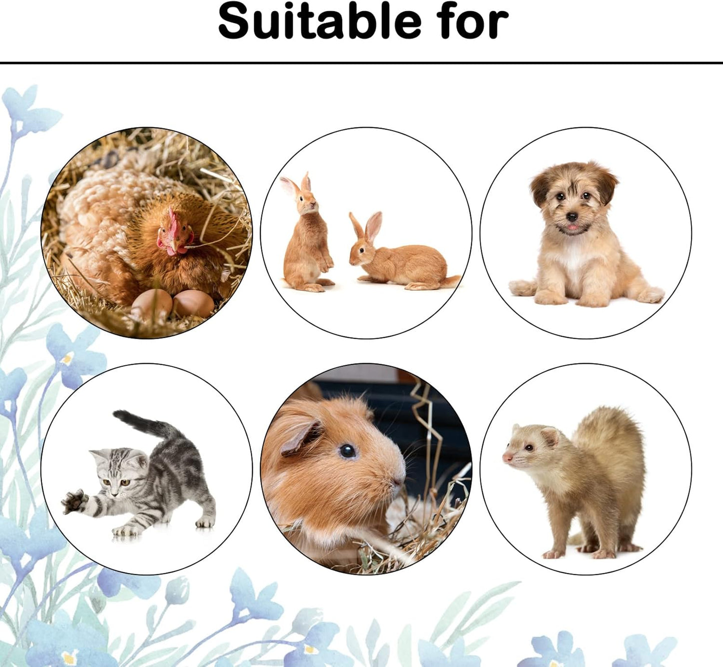 8 PCS Rabbit Grass Mat,Natural Bunny Grass Mat Woven,Pet Bed Nest Mats Rabbits Chew Toys for Hamsters Parrot Rabbits Hedgehog Guinea Pig Chick and Other Small Animals Hay Mat Sleeping(8 PCS)