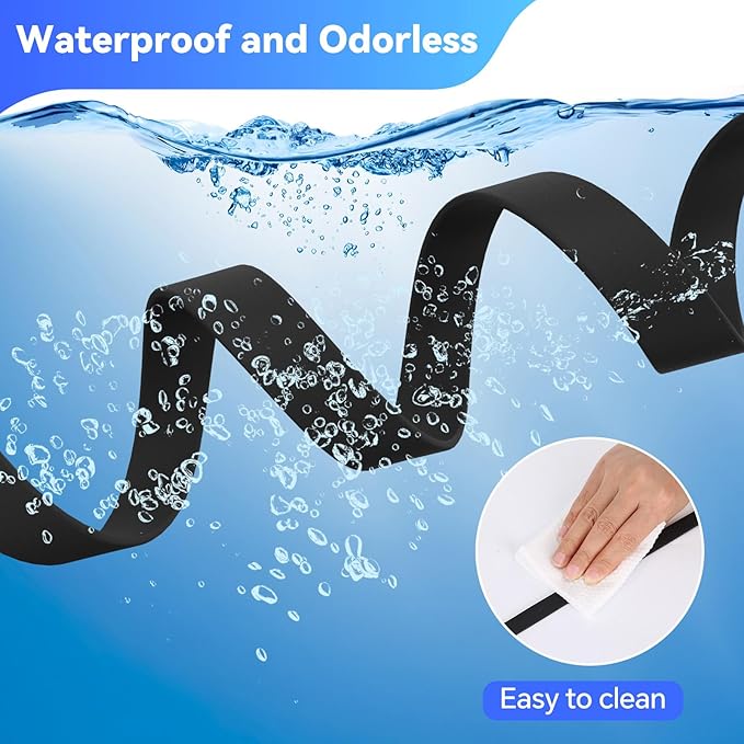 Waterproof Long Leash for Dogs Training 16FT/30FT/50FT, Long Dog Leash Heavy Duty Lead for Large Medium Small Dogs Outside Walking, Playing, Camping, or Yard(Black 30FT)