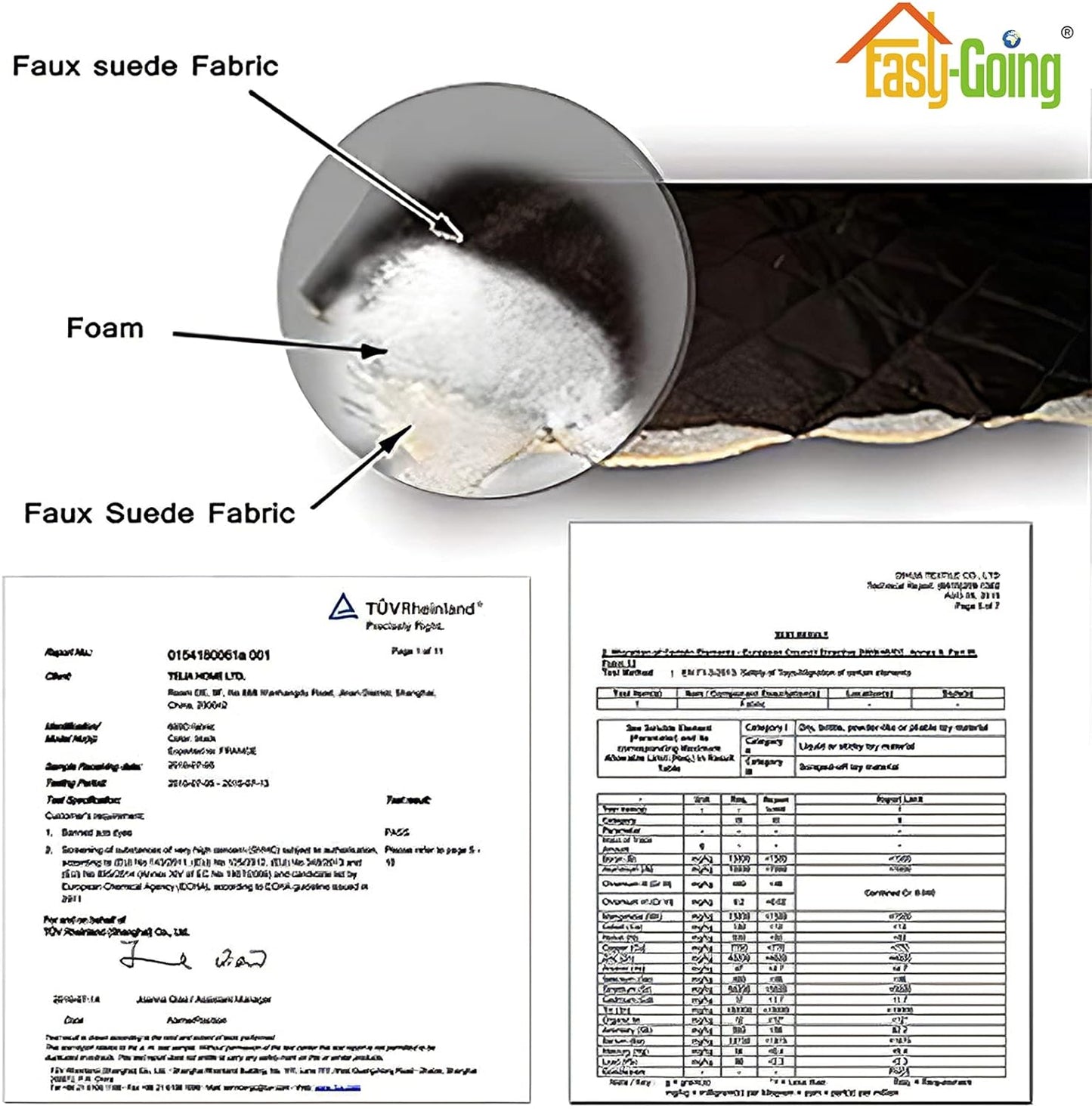 Easy-Going Oversized Chair Sofa Slipcover Reversible Sofa Cover Water Resistant Couch Cover Furniture Protector Cover with Elastic Straps for Pets Dog (Oversized Chair, Chocolate/Beige)