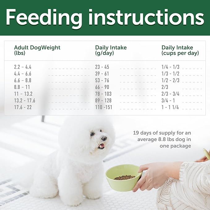 Nature's Protection Dry Dog Food for Small Breed - High Protein Tear Stain Diet for White & Light Fur Adult Dogs - Small Bites Kibble (Superior Care - Lamb and Rice, 3.3 lb)