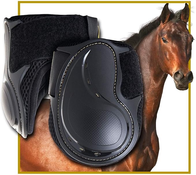 Kavallerie PRO-K Soft No Turn Bell Boots Ultimate Hoof Protection, with Anti-Spin Fastening System, Durable & Prevents Overreaching