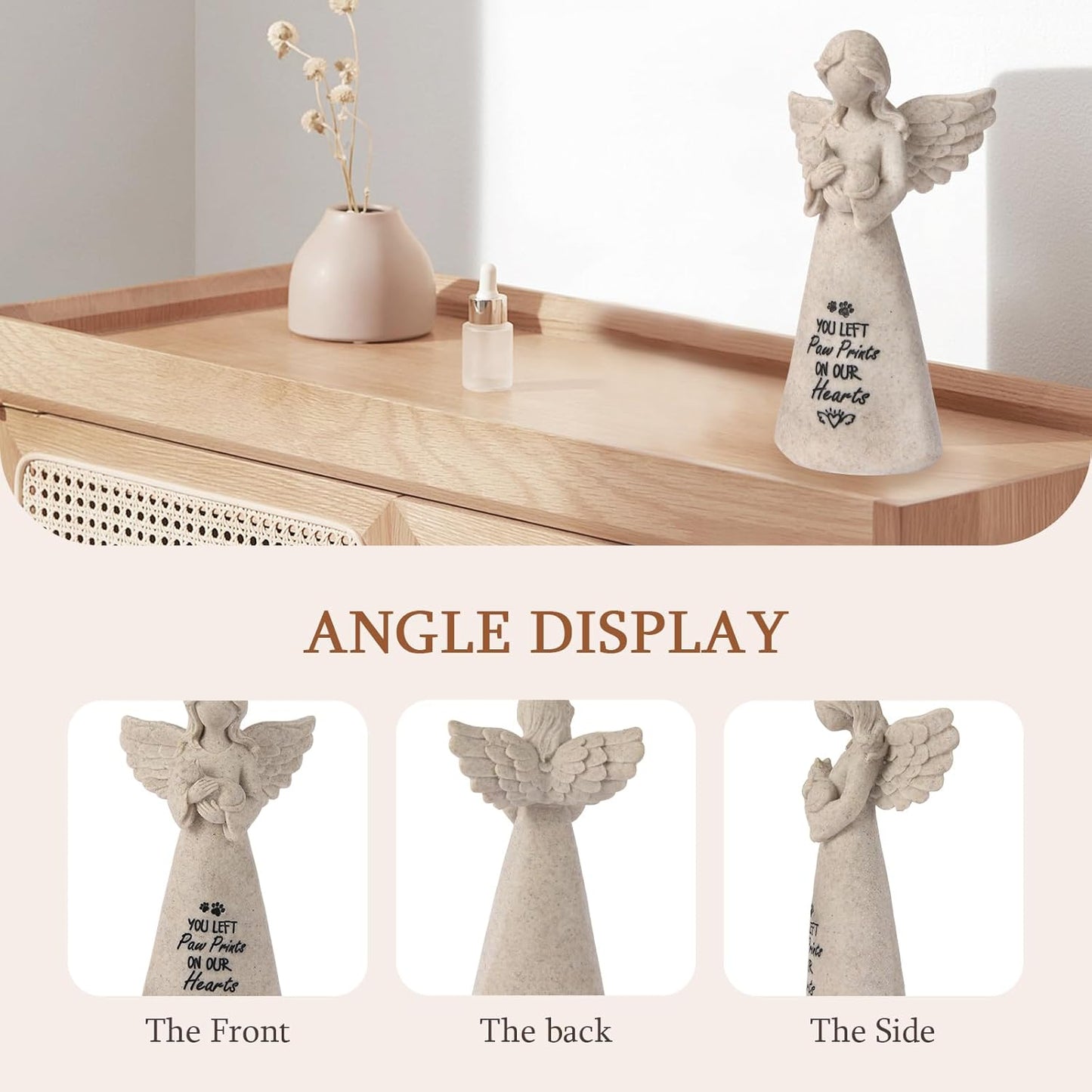 Cat Memorial Gifts for Loss of Cat - Sympathy Gift for Cat Lovers, Pet Memorial Keepsake for Grieving Cat Owners, Remembrance Gifts for Loss of Pet (Granite Cat)