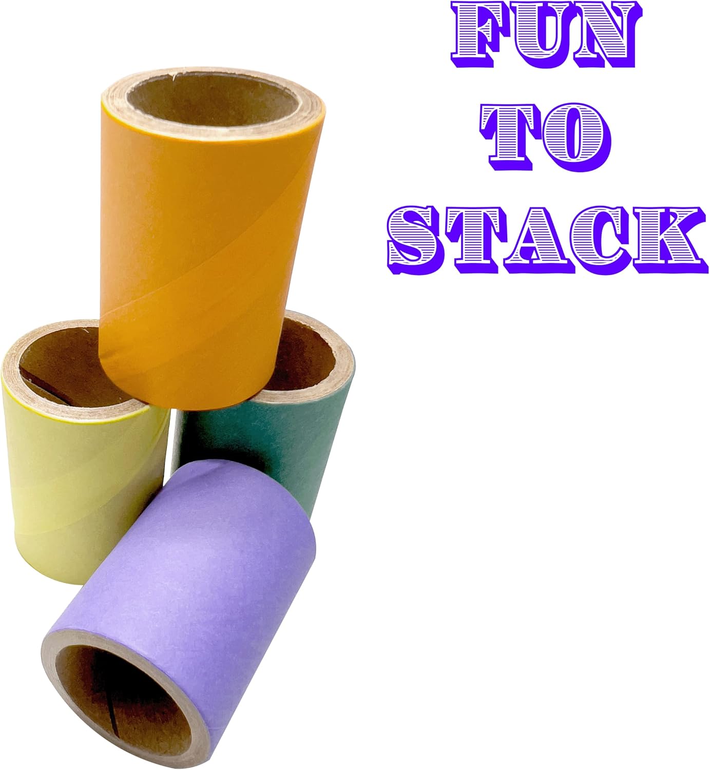 by M&M 8009 PK10 1.5 Inch Mini Tube Donuts - Lightweight Colorful Chewable Compressed Cardboard Foot Toy, Easy Shredding, Great for Small to Medium Size Pet Birds