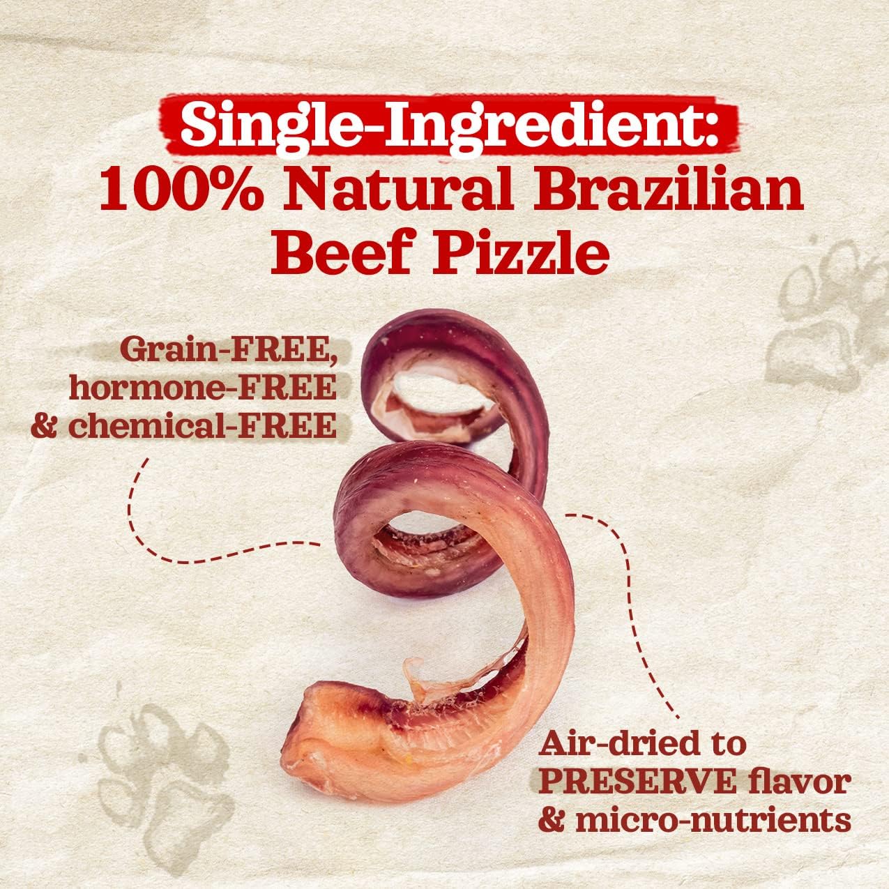 Natural Farm Odor-Free Curly Bully Sticks (10-12 Inch, 5 Pack), Fully Digestible, 100% Beef Pizzle Chews, More Engagement & Fun, Grass-Fed, Non-GMO, Fully Digestible - Best for Small & Medium Chewers