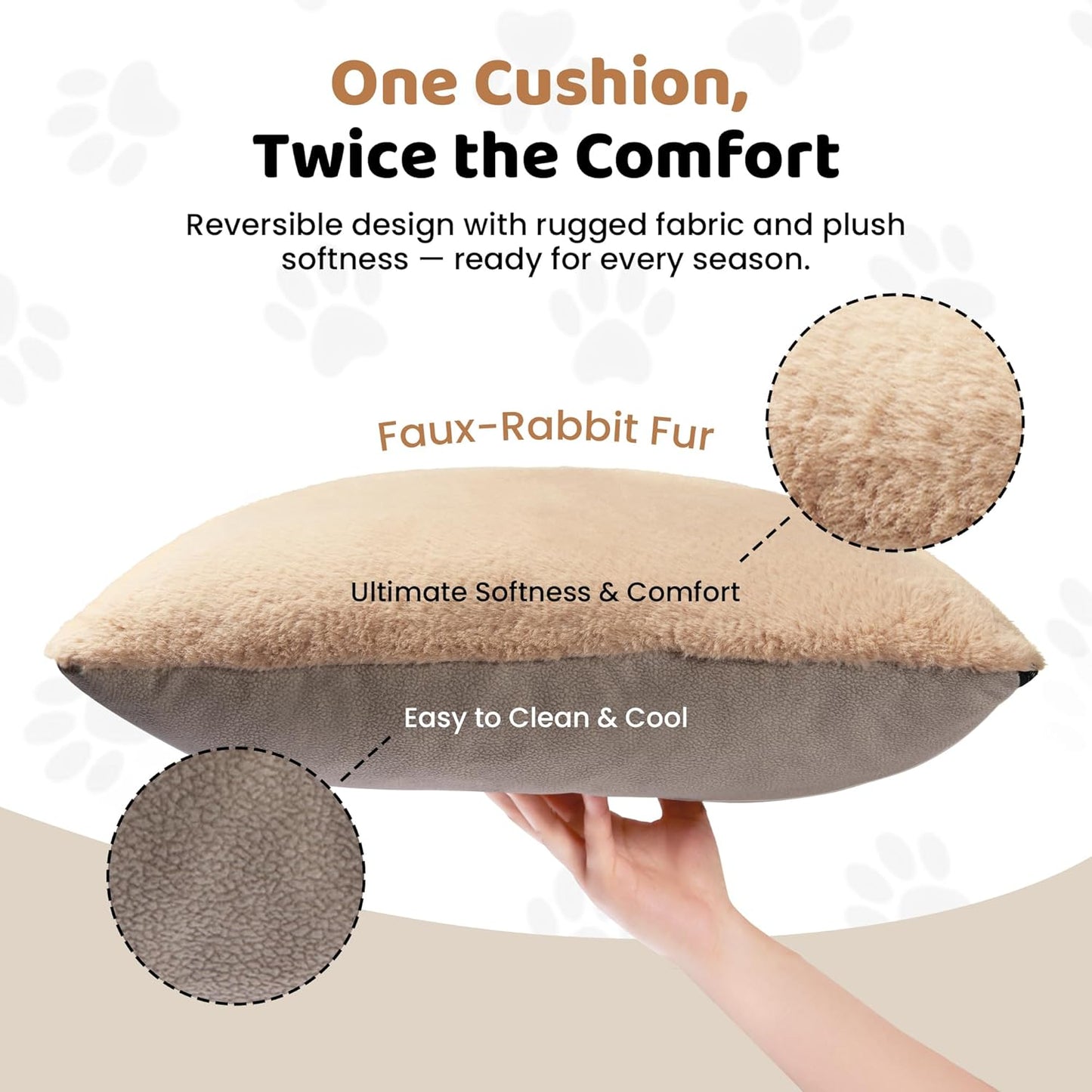 Cozy Dog Car Seat for Medium Dogs, Soft Dog Bed for Car, Safety Travel Bed & Portable Pet Carrier, Removable & Washable with Storage Pockets, Clip-On Safety Belt