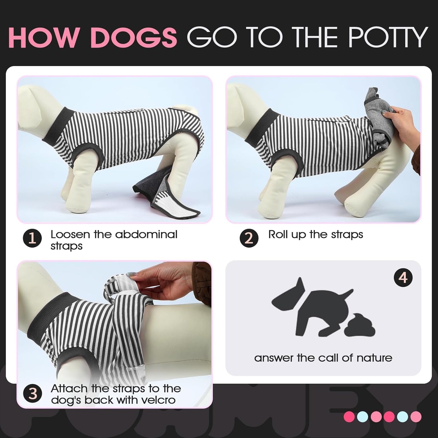 FUAMEY Dog Recovery Suit Male,Dogs Surgery Neuter Suits Puppy Spay Shirts for Female Protect Dog's Skin Anti Licking Abdominal Wounds Doggie Onesie Pet Bodysuit Alternative to Cone Gray Stripes S