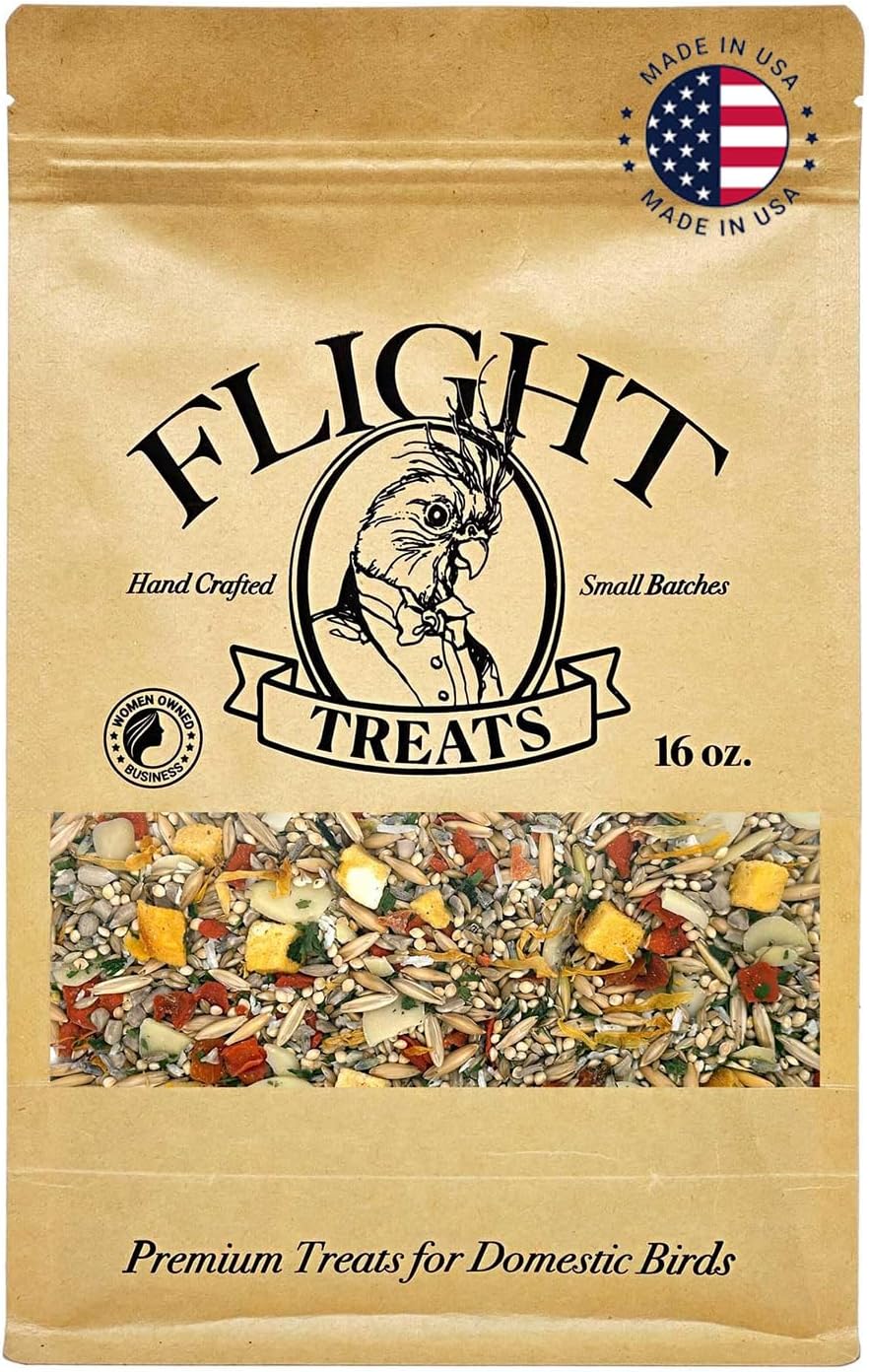 Flight Treats Handcrafted, Nutrient-Rich, and Irresistibly Delicious - 16 oz of Quality Food for Your Feathered Companions
