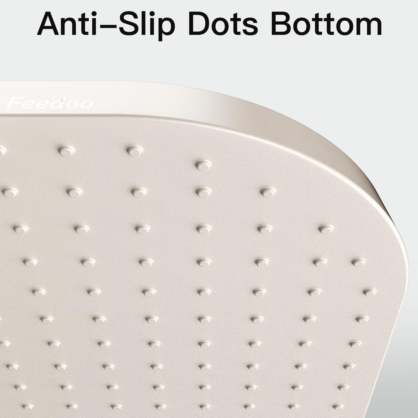 Pet Feeding Mat [Warped Resistant Raised Edge], Water-Proof Silicone Placement for Food Water Bowls, Anti-Slip Base Protect Floor, BPA-Free&Dishwasher-Safe [23.5x13.5inch Large, White Sand]