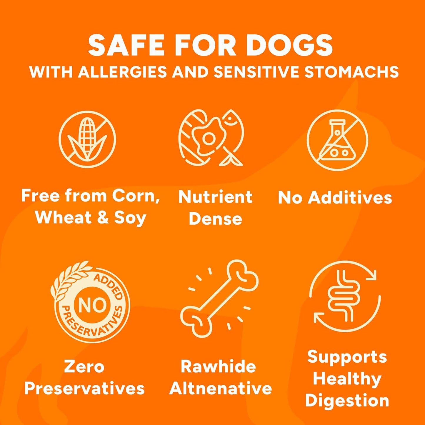 Gaines Family Farmstead Sweet Potato Dog Bones 4 Pack – 32 oz Bags, All-Natural, Single Ingredient, Grain-Free Dog Treats for Digestive Health, Training & Rewards – High-Fiber, Made in USA