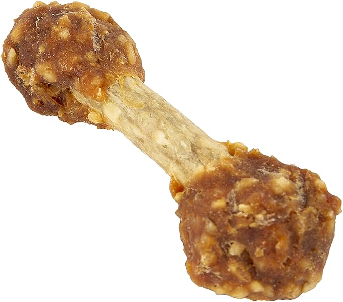 Good'n'Fun Chicken Dumbbells 4 oz, CASE Pack of 12 Individual Bags