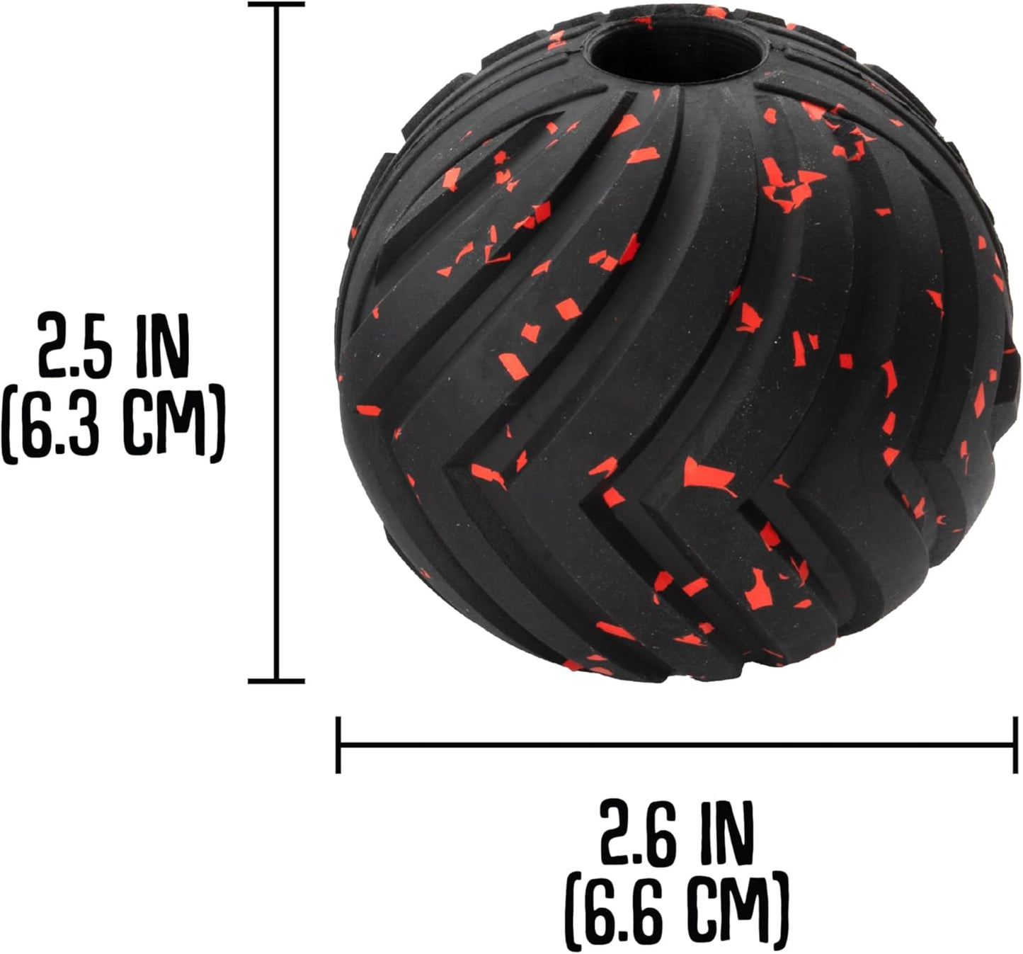 Chew King Supreme Dog Toy Collection, Small 2.5" Supreme Fetch Ball