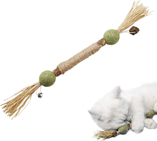 PAZ'S GIFT Catnip Toy Cat Toys Catnip Toy cat chew Toy cat Kicking silvervine Stick Teeth Cleaning Cute Kitten Teething Indoor Interactivecat Dental Care Matatabi (Catnip Balls)