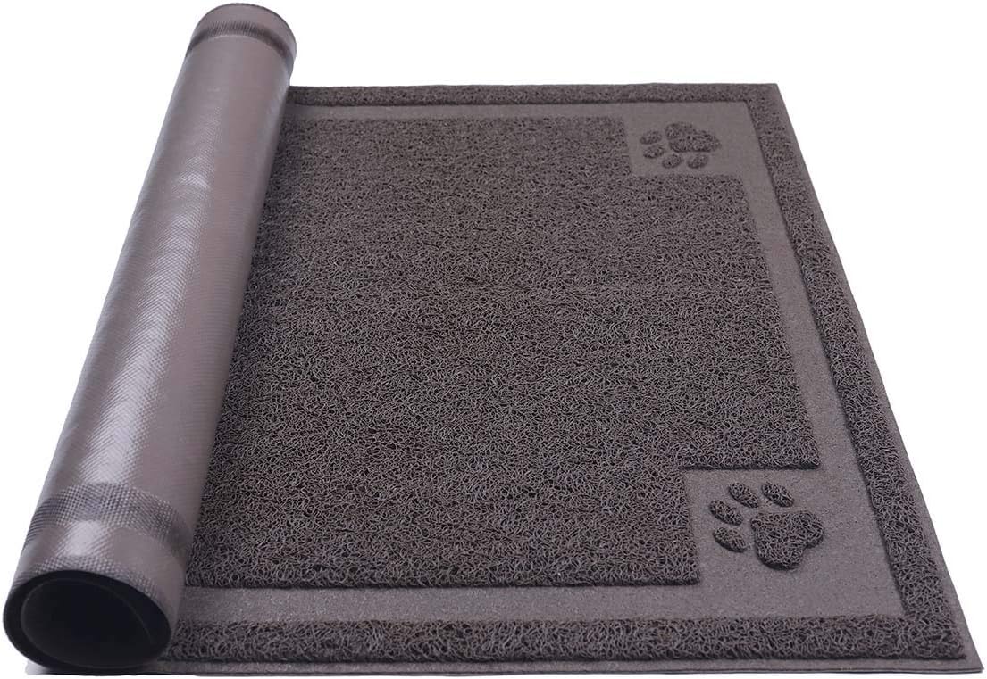 Darkyazi Pet Feeding Mat Large for Dogs and Cats,24"×36" Flexible and Easy to Clean Feeding Mat,Best for Non Slip Waterproof Feeding Mat (Coffee)