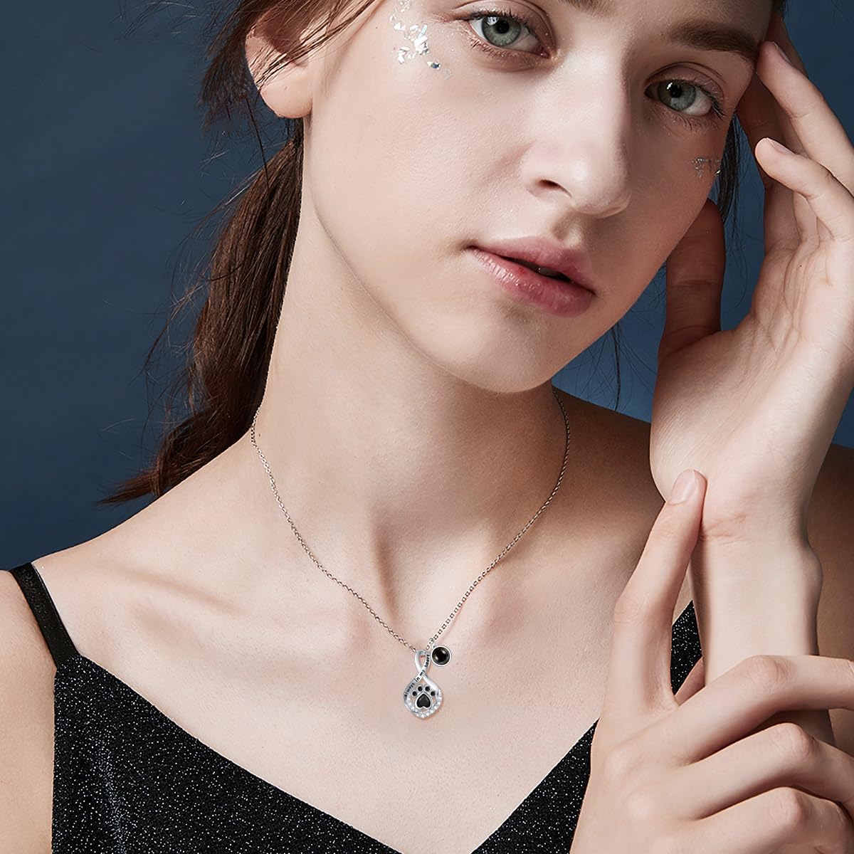 Sterling Silver Pet Urn Necklace for Ashes - Memorial Keepsake for Dog, Cat Pet