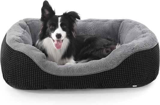 INVENHO Dog Bed Medium Size, Orthopedic Warming Soft Calming Sleeping Durable with Anti-Slip Bottom
