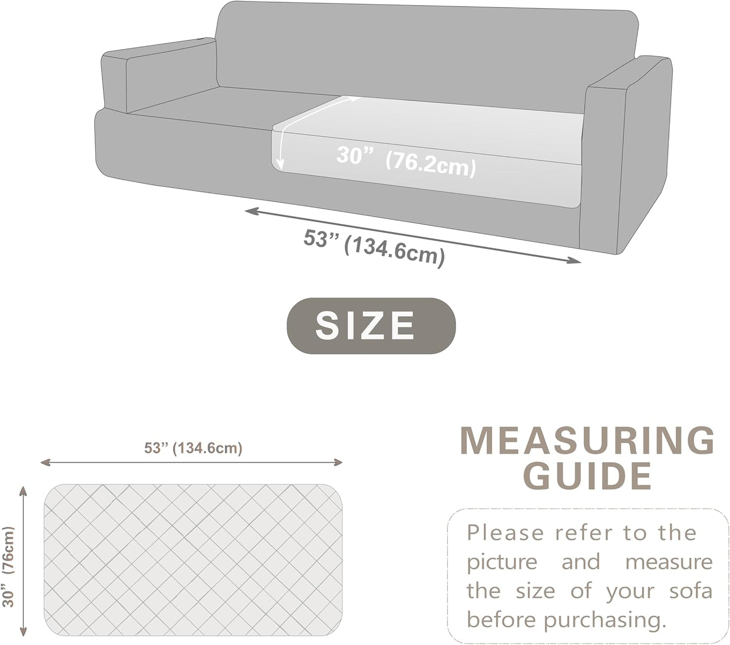 Dogs/Cats Bed Mats, Dog Pad Washable Removable Couch Cover with Anti-Slip Back, Plush Long Fur Mat, Perfect for Small, Medium and Large Dogs.(Magic Gray, 30"x53")