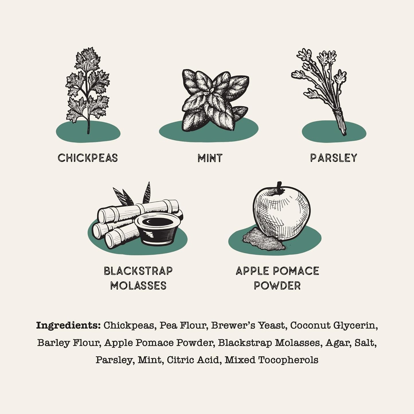 Dog Treat Naturals Dental Chew Sticks | Helps Clean Teeth and Easy to Digest Dog Treats | Dog Breath Freshener | Made with Chickpea & Mint| Made in USA (20 Sticks)