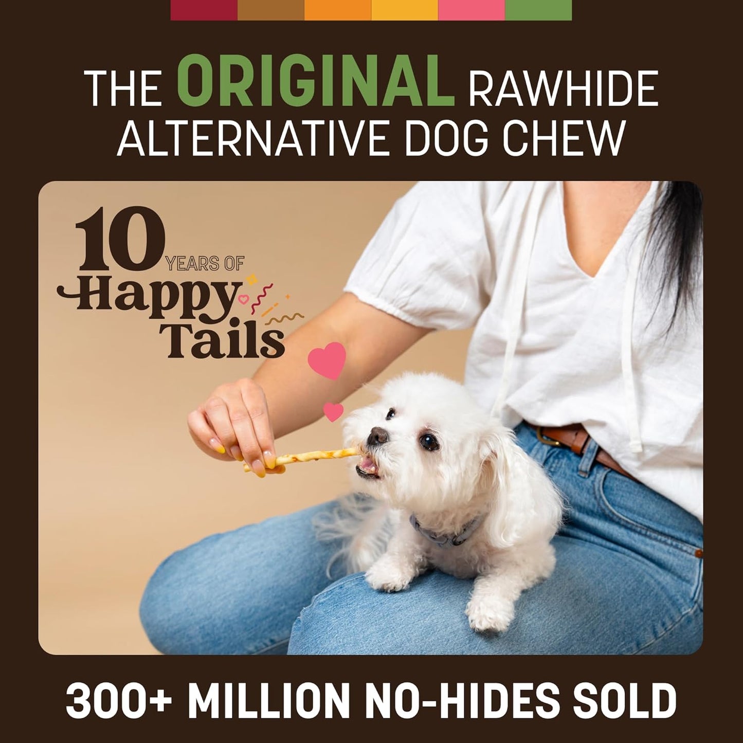 Earth Animal No-Hide Stix Pork Recipe Natural Rawhide Alternative Dog & Cat Chews - 80 Count Extra Value Pack