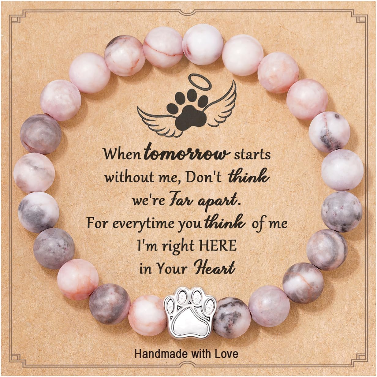 FYUKISS 𝗣𝗲𝘁 𝗠𝗲𝗺𝗼𝗿𝗶𝗮𝗹 𝗚𝗶𝗳𝘁𝘀 𝗳𝗼𝗿 𝗪𝗼𝗺𝗲𝗻/𝗠𝗲𝗻, Multiple Colors Available: Pink, Black, Mixed, Purple, Blue