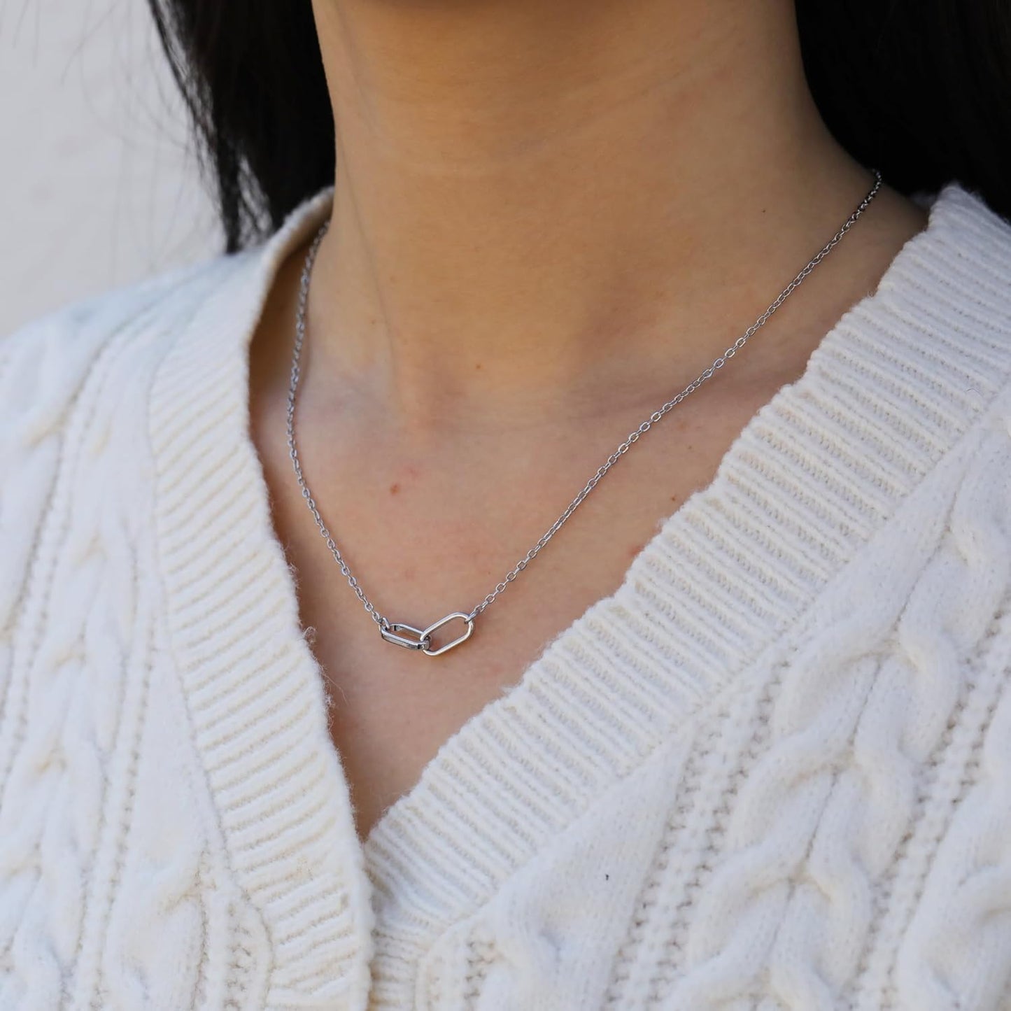 Baydurcan Pendant Necklace for Women Evil Eye Ankh Bow Necklace for Friends Sister Birthday Just Because Christmas Gifts